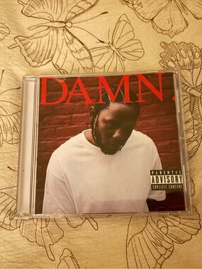 Kendrick Lamar "DAMN." CD — Red & White Cover